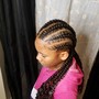 Cornrows to the back