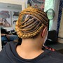 2 braids med (no hair added)