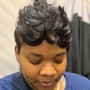 Pixie cut, Root color Touch Up, and  Relaxer touch up