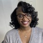 Classic Natural hair Blowout with styling