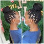 Boys men bun braids