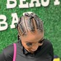 Feed In Braids large (4-6 braids)