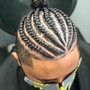 Men braid style and wash