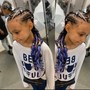 Kid's Braids with Hair Added