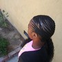 Half knotless/ half sew in