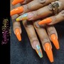 Ombre  Acrylic Short Set