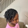 Kid locs wash retwist and style