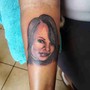 Realistic tattoo session