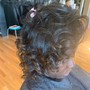 Shampoo and style ( natural hair/silk press)