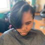 Shampoo and style ( natural hair/silk press)