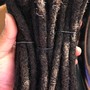 Mid back Dreadlocks wash, retwist , *simple style