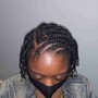 Feed -in braids with Sew-In