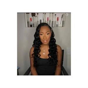 partial sew in ponytail