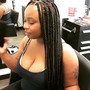 Knotless braids Bra length