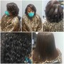 Basic Silk Press short hair