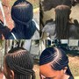 Small 3layer braids (lower back length)