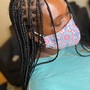 Natural hair bohemian Braids