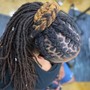 Natural hair cornrow (no hair added)