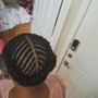 Small Cornrows Updo