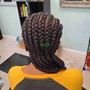 Knotless medium Goddess braids Middle back