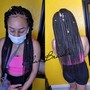 Small Straight back Braids