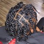 Three strand twist(also known as plaits)