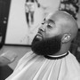 Mens Bald Head Haircut (Beard and Mustache Trim)