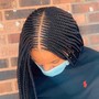 Knotless box braids waist length (medium l)