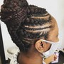 Sleek ponytail Natural hair