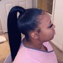 Sleek SHE ponytail/or braided ponytail