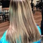 Highlight/balyage and a haircut