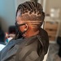 Medium Mohawk Braids with shaved sides