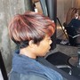 Permanent color (touch up) and style