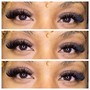 Mink lash clusters