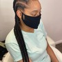 Big Sideways feed in braids