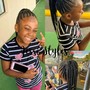 Kids Large Knotless Braids (mid back)7 &amp; under