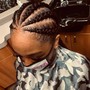 Braids w hair added