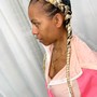 Pink lemonade braids stitch