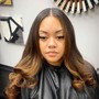 Silk Press | Thick Hair Blowdry Flatiron • Natural Thick and/OR Long Hair