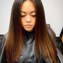 Silk Press | Thick Hair Blowdry Flatiron • Natural Thick and/OR Long Hair