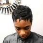 Double Process Blonde on Short Natural Hair