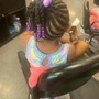 Kids basic braid style with beads