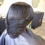 Shampoo and Style on relaxed hair