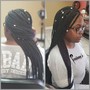 Boxbraids, Micro, mid-back