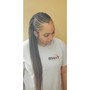 Boxbraid/cornrow combo, small, Hip length