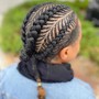 Two strand twists/individual braids (plaits)