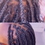 French curl braiding hair