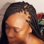 French curl braiding hair