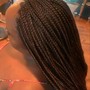 French curl braiding hair