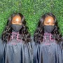 Straighten curly extentions